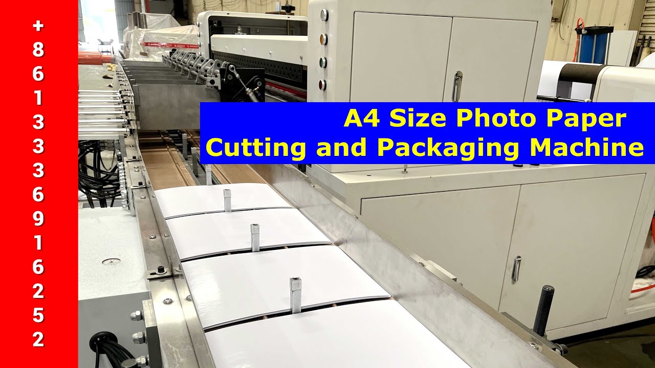 Glossy Photo Paper Cutting and Film Packaging Machine