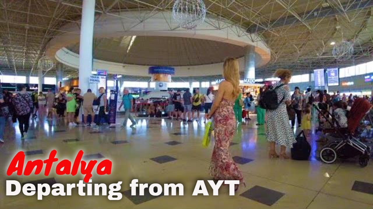 Antalya Airport Walking Tour, Türkiye, Summer 2022