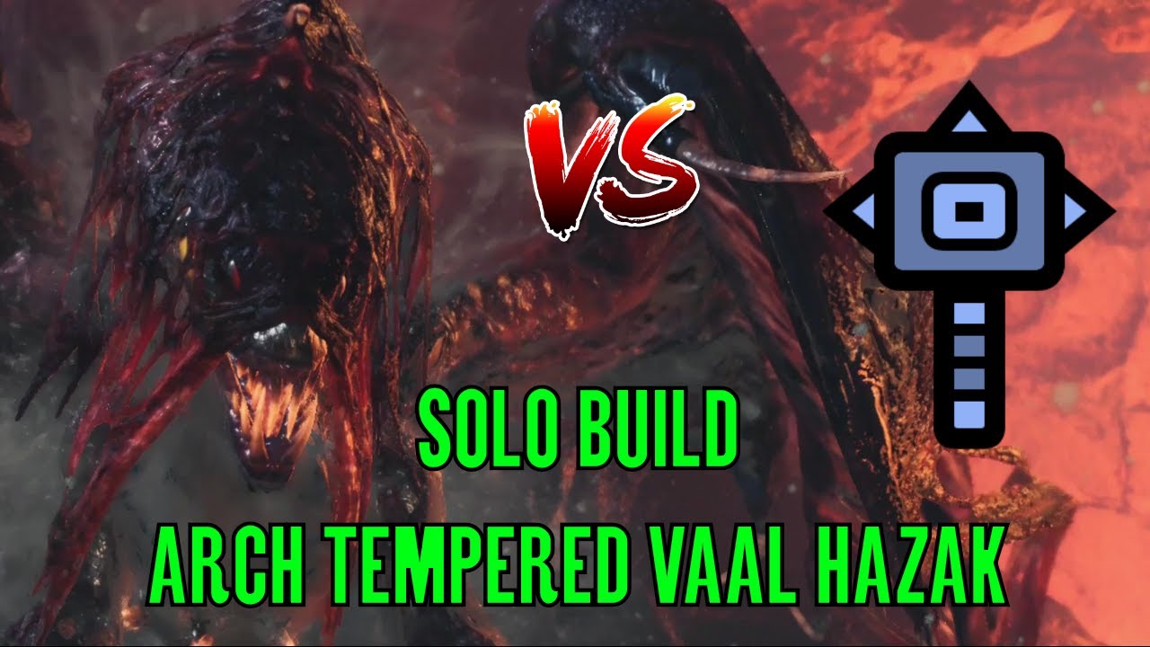 Monster Hunter: World - Arch Tempered Vaal Hazak - Solo with Hammer - How to Survive Arch Vaal Build