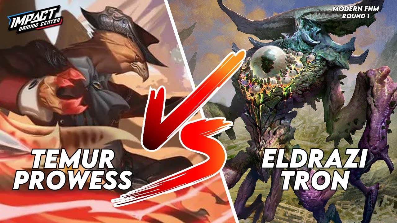 Temur Prowess (Chris) VS Eldrazi Tron (Lincoln) [PAPER] | Modern FNM at Impact Gaming Center