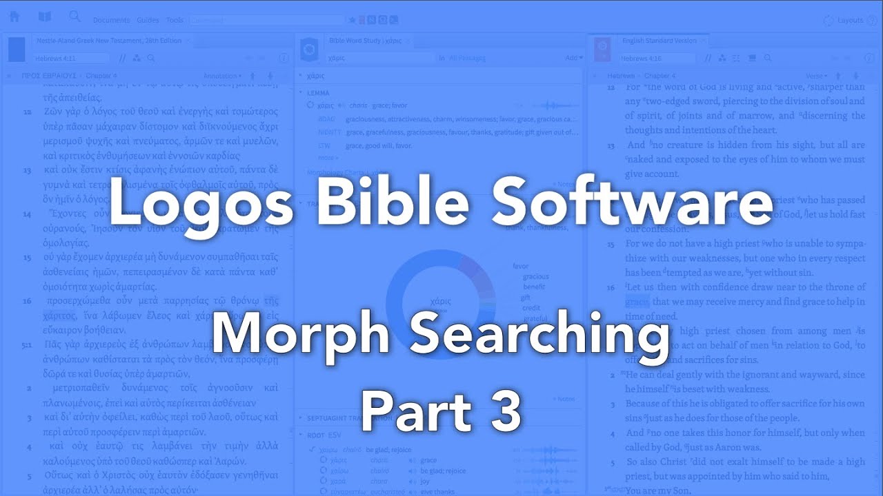 Logos Bible Software Morphological Searching Part 3