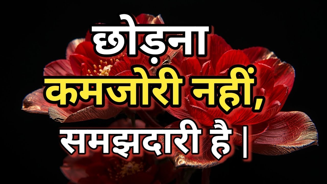 छोड़ना कमजोरी नहीं, समझदारी है | Best Motivational Thoughts | Inspirational Quotes #motivation