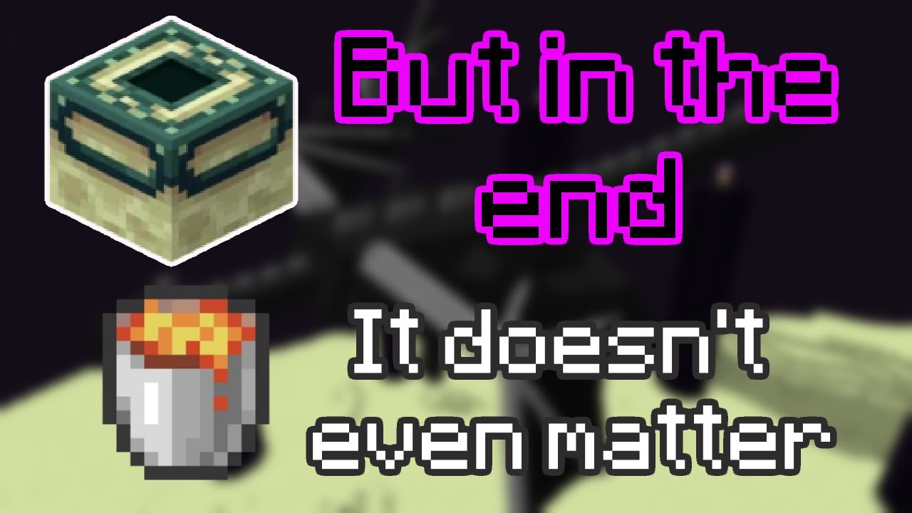 In the End but every line of the song is a Minecraft item