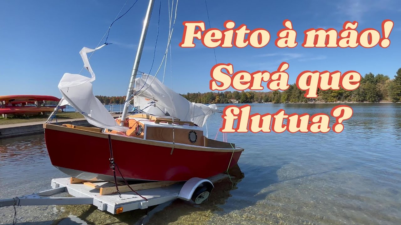 Três anos construindo um veleiro à mão — e chegou o grande dia!