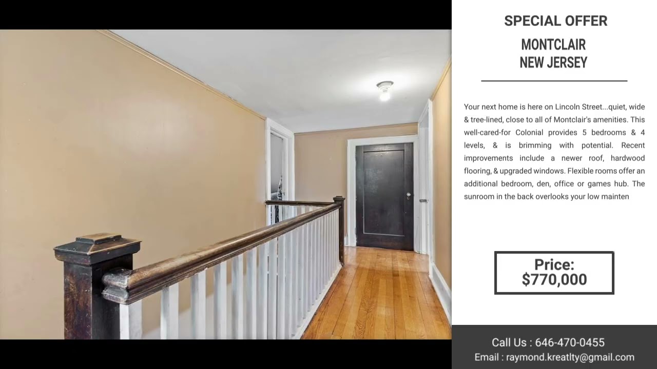🔥 Special Discount: Save $80,000 | 1. Montclair real estate 2. Colonial style home 3. Waterfront ...