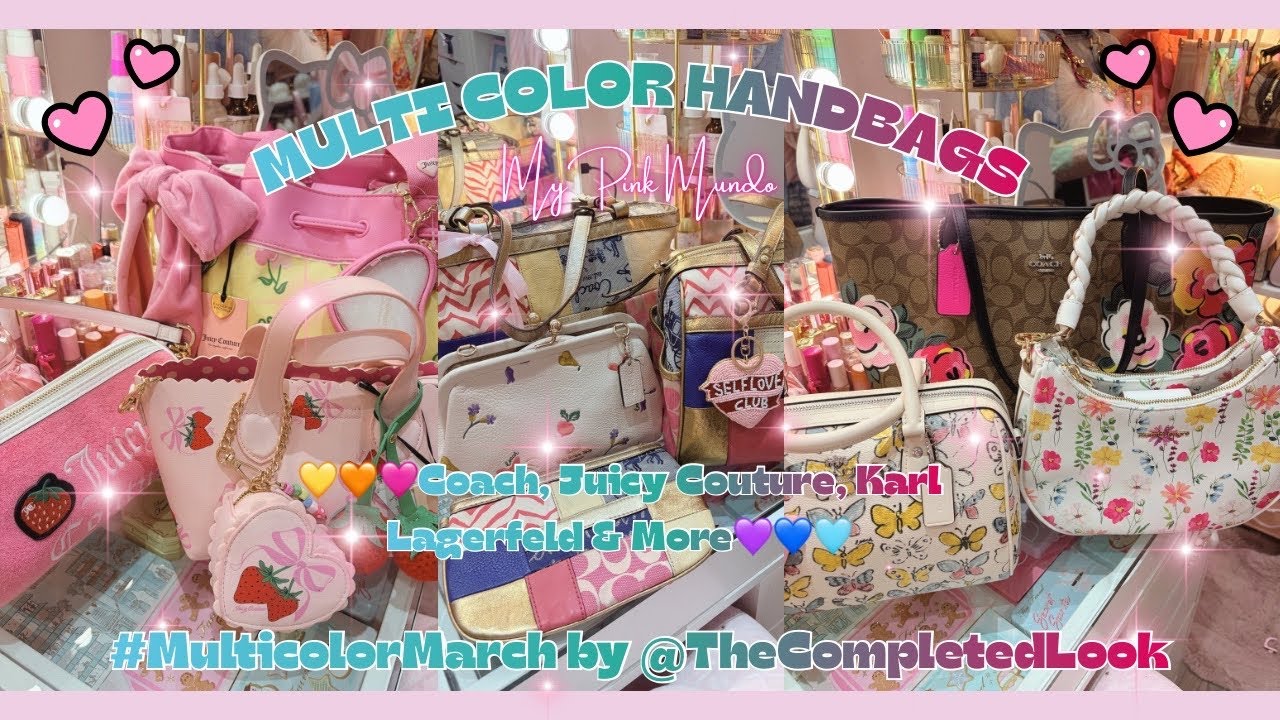 Мои разноцветные сумочки с биркой #MULTICOLORMARCH от @thecompletedlook