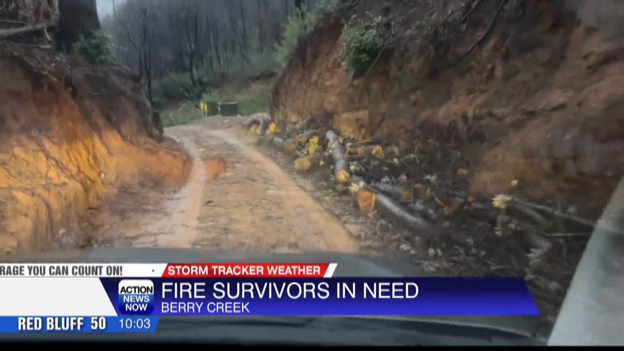 Winter Storms causing severe damage in Berry Creek, people stuck in homes from flooding