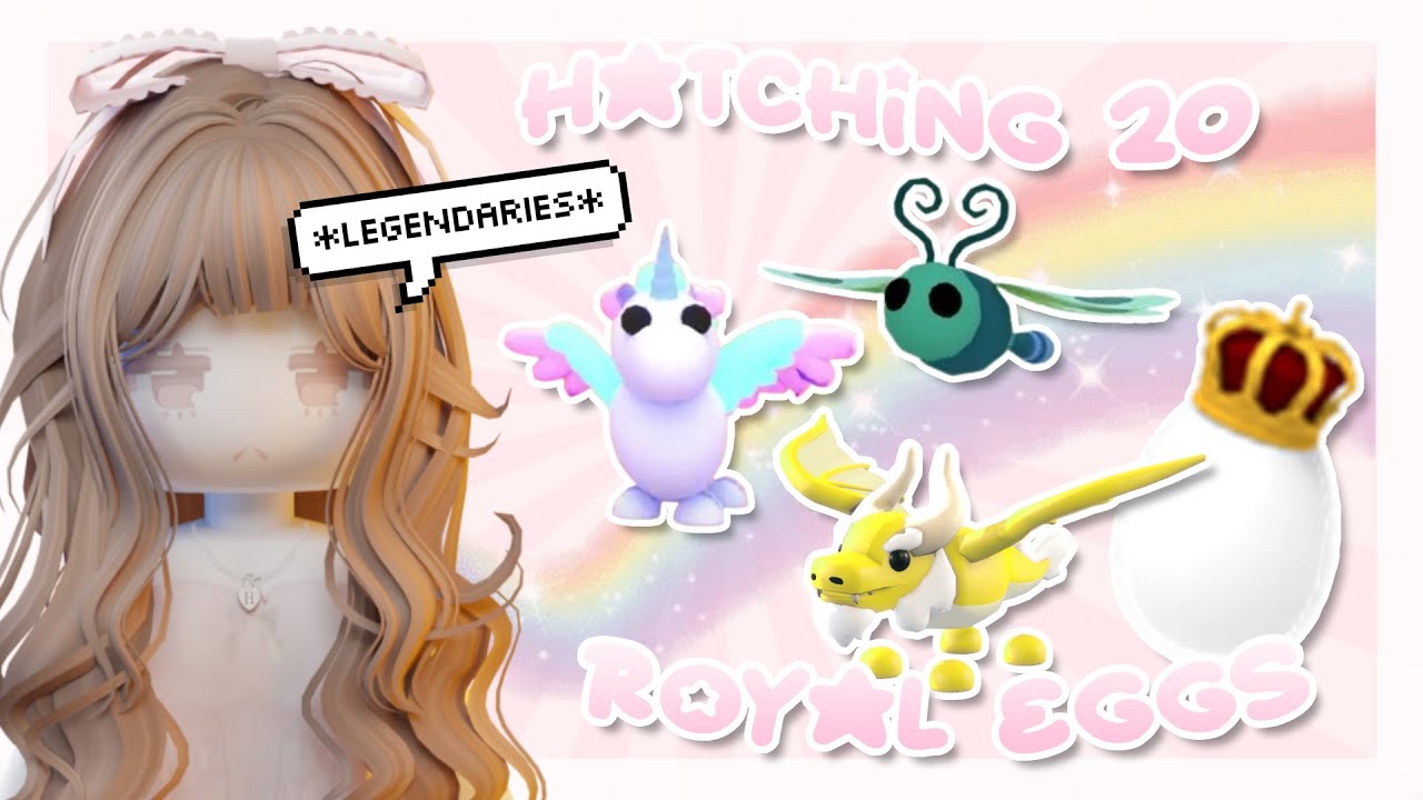 hatching 20 royal eggs in adopt me (iihanna) ♡