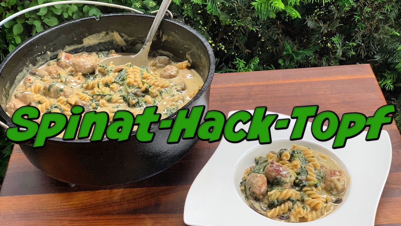 Spinat Hack Nudeltopf - Alles aus einem Topf, schnell gemacht und super lecker!