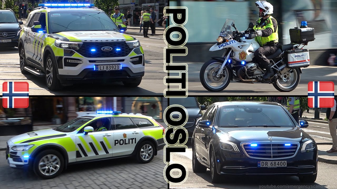 Oslo Police and Security vehicles Nato meeting / Oslo Politi