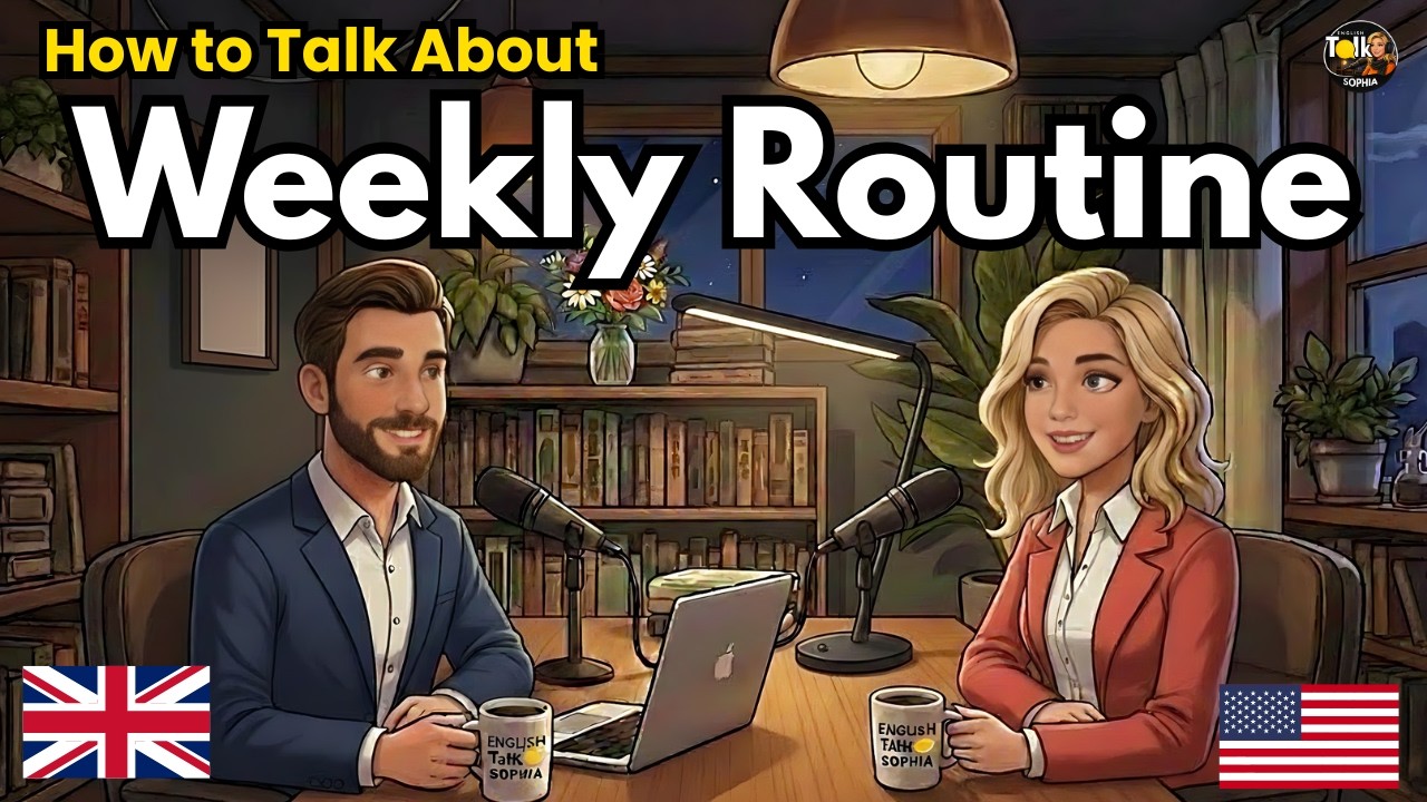 How to talk about Weekly routine in English | English Conversation Practice
