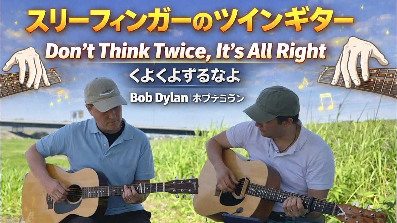 『Don't think twice it's all right』 BOB DYLAN  くよくよするなよ  ボブ ディラン  ギター弾き語り アウトドア 野外 カバー