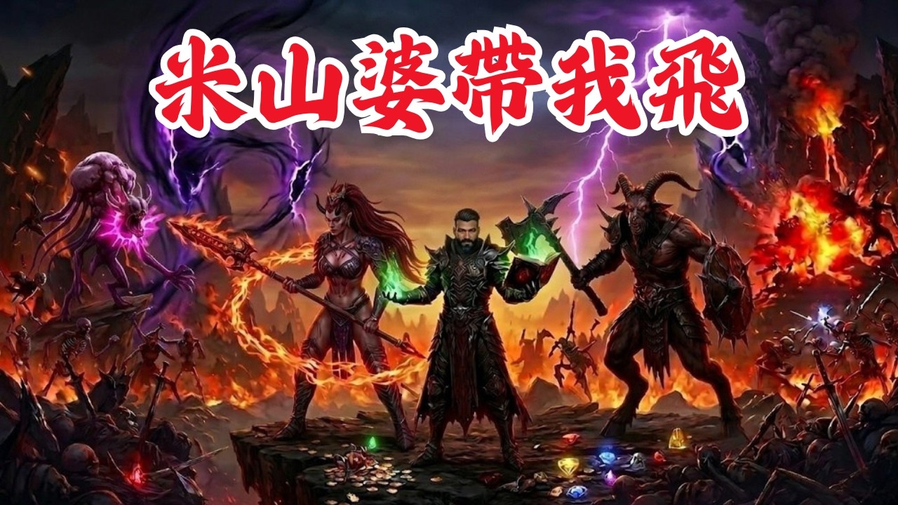《暗黑破壞神2 D2R》米山婆帶我飛!! 招喚術士  TZ區打寶升級，先公益房