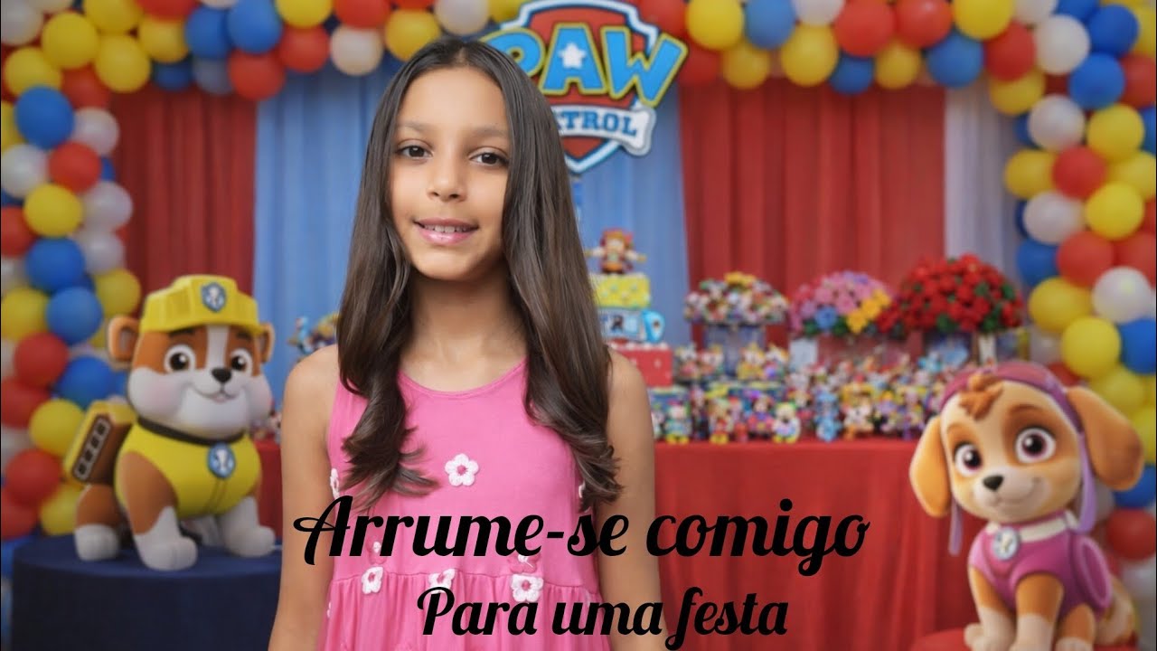 arrume-se comigo para uma festa.