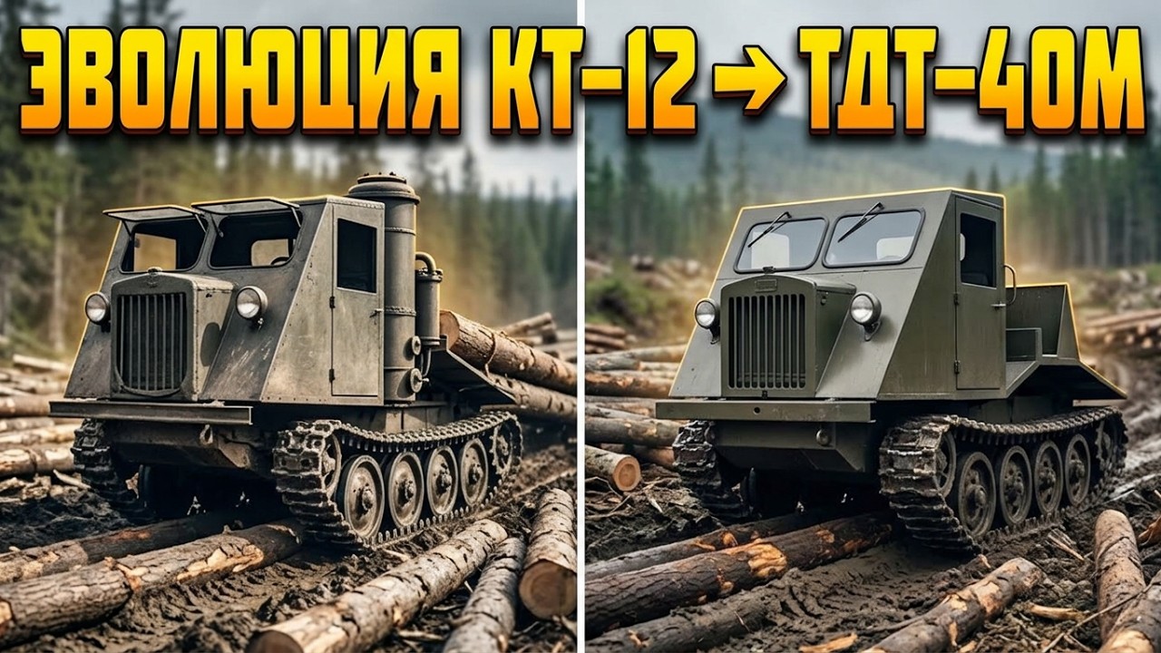 Нерассказанная ИСТОРИЯ трелевочного ТРАКТОРА: Эволюция от КТ 12 до ТДТ 40М