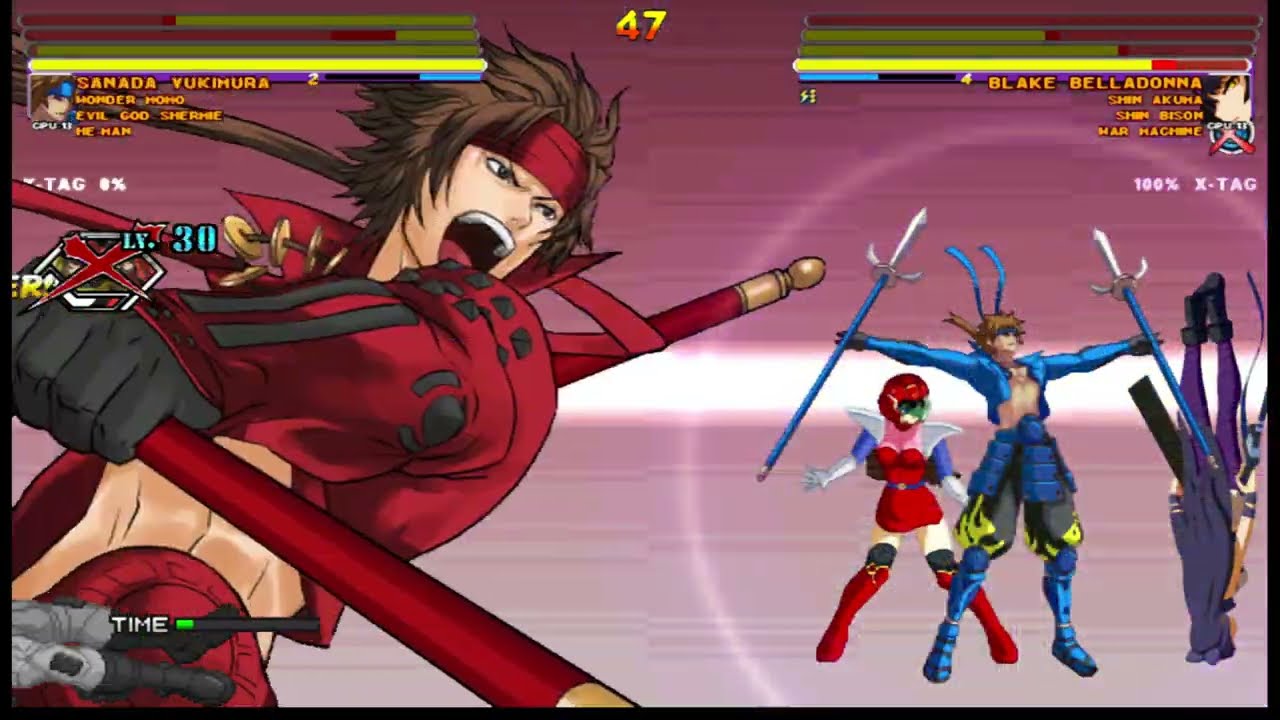 [4K] MUGEN: ETB – He-Man, Sanada, Wonder Momo, Evil God Shermie vs S Akuma, War M, S Bison, Blake B