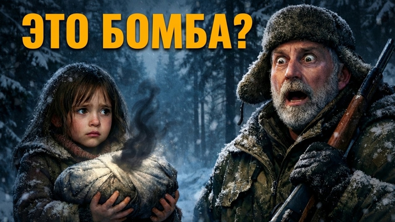 ОХОТНИК НАШЁЛ В ТАЙГЕ ПЕРЕПУГАННУЮ ДЕВОЧКУ СО СТРАННЫМ СВЁРТКОМ… УВИДЕВ СОДЕРЖИМОЕ, ОН ПОСЕДЕЛ