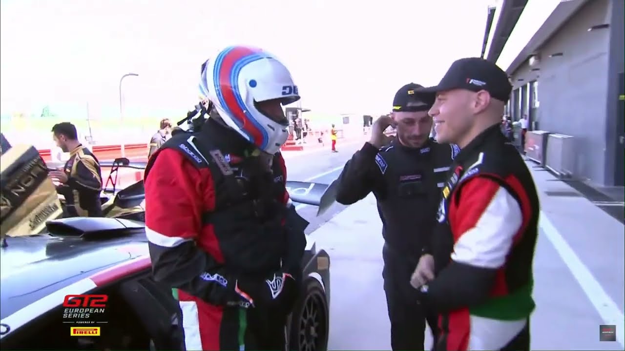 VICTORY LAP - Luca Segù/Diego Locanto winning in Misano in the GT2 European series