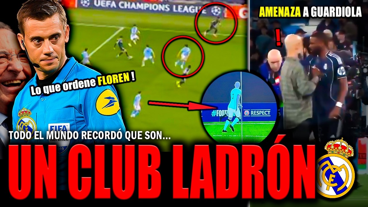 LA UEFA MANIPULA EL FRAME DEL OFFSIDE DE VINICIUS | RUDIGER ACOSA A GUARDIOLA | CITY 1-2 MADRID