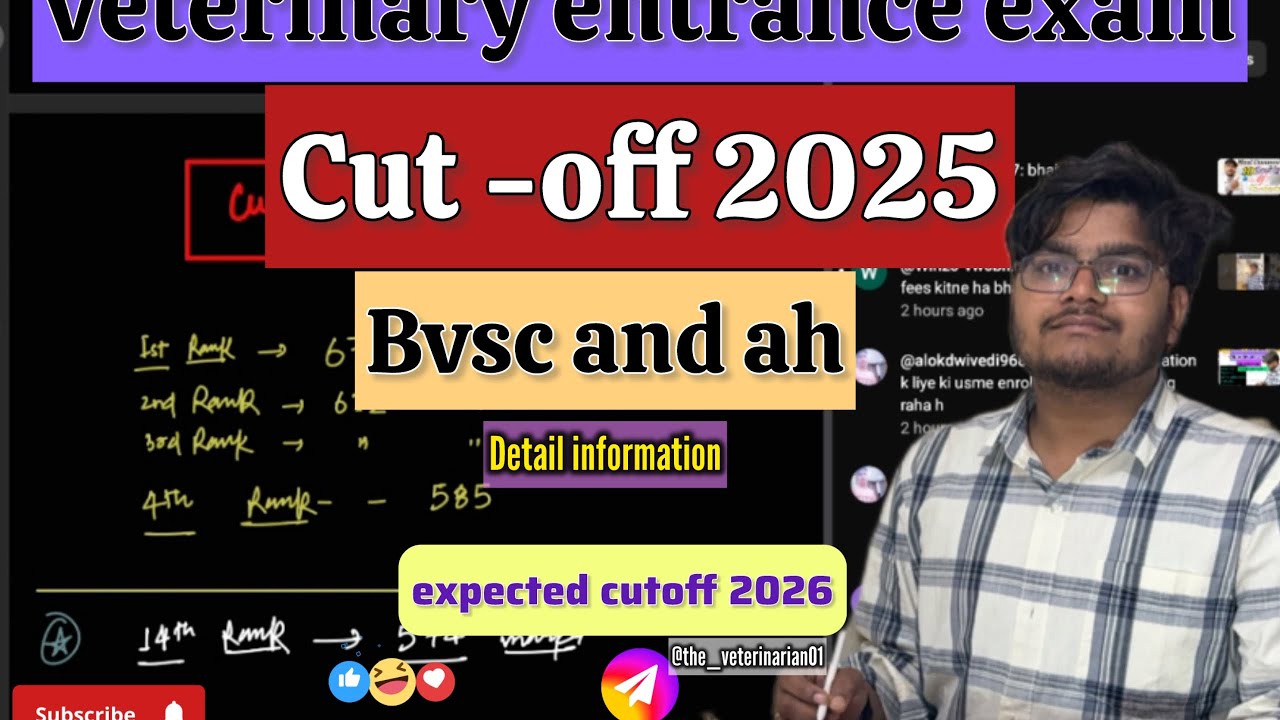 Veterinary Cutoff 2025 bvsc & ah mathura ug course | expected cutoff 2026 details information 👉🔥