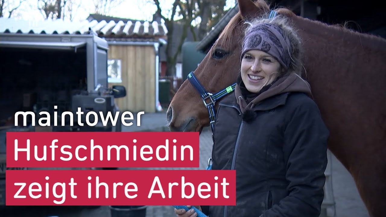 Hufschmiedin Natalie zeigt ihre Arbeit mit Pferden | maintower