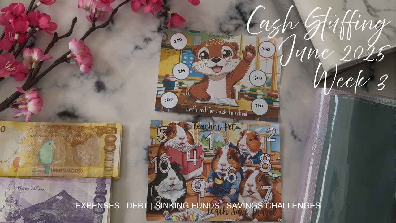 PH Cash Stuffing JUNE 2025 Week 3 | NEW Savings Challenges Sinking Funds Expenses Debt