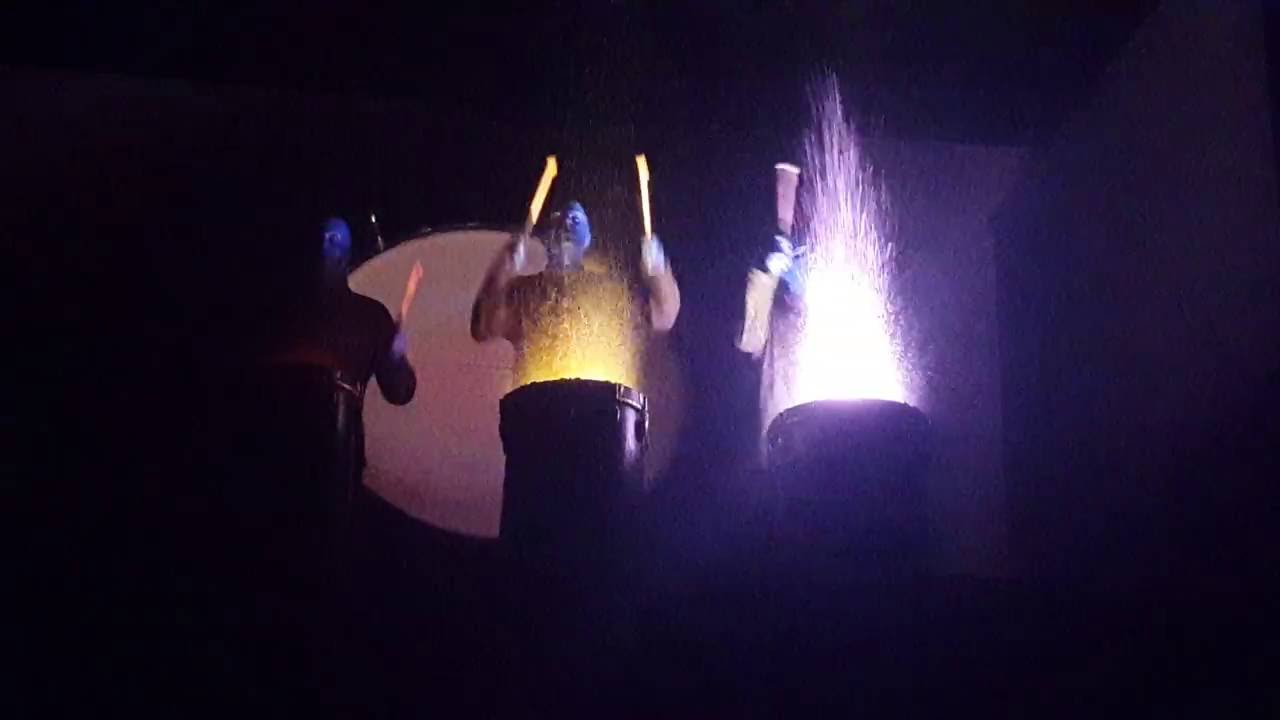 Blue Man Group Paint Drum Finale