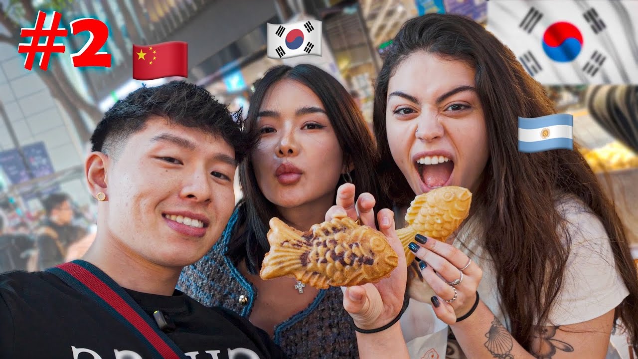 ARGENTINA probando COMIDA CALLEJERA en COREA del SUR