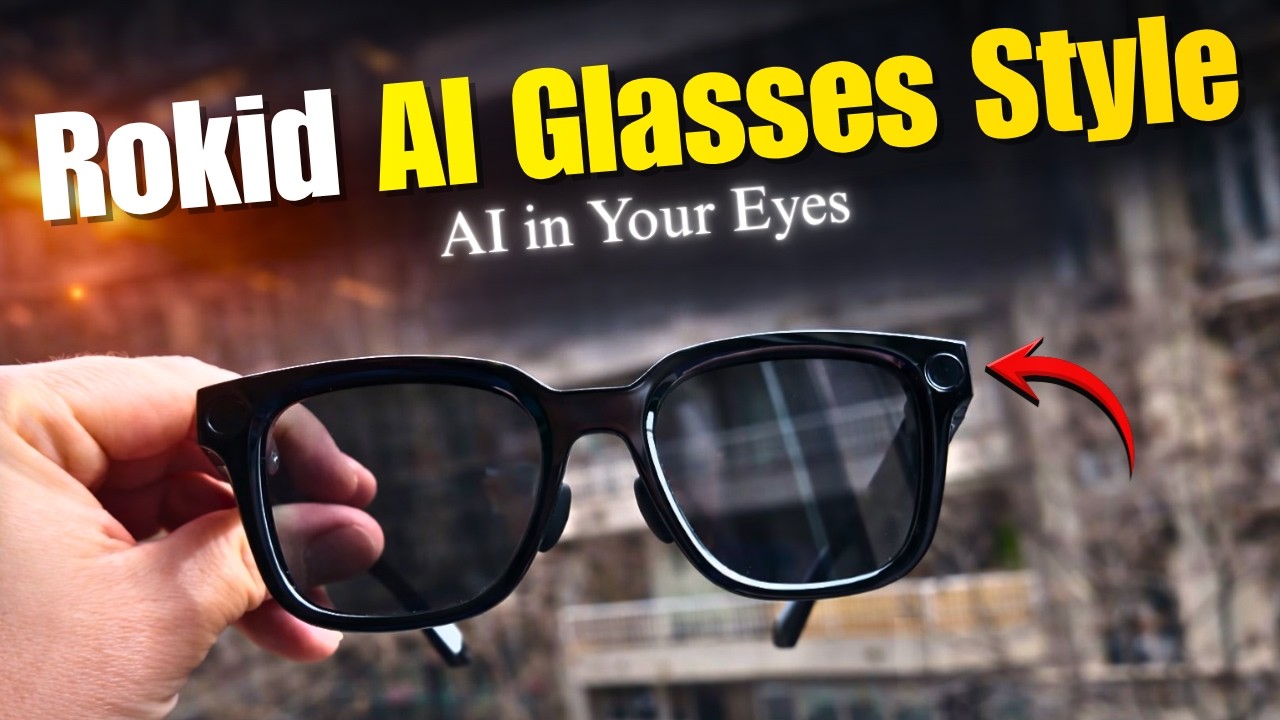 Очки Rokid AI Glasses Style &ndash; 38,5 г, с поддержкой чата ChatGPT и технологии Gemini.
