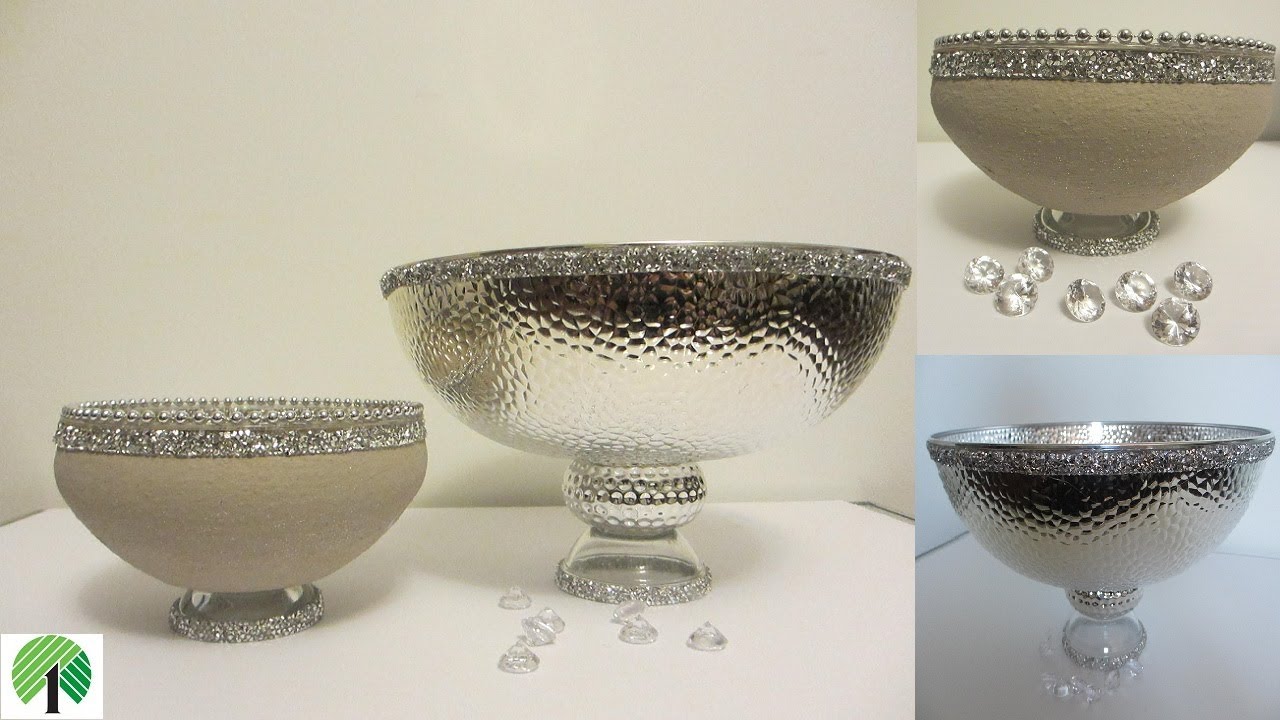 DIY Decorative Pedestal Bowls | Glam Table Decor | Dollar Tree DIY