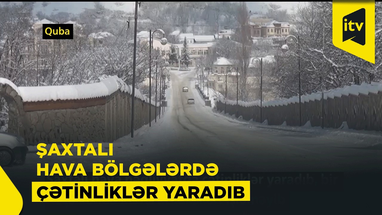 Şaxtalı hava şəraiti nəqliyyatda çətinliklər yaradıb, bir neçə kəndə marşrut taksiləri işləməyib