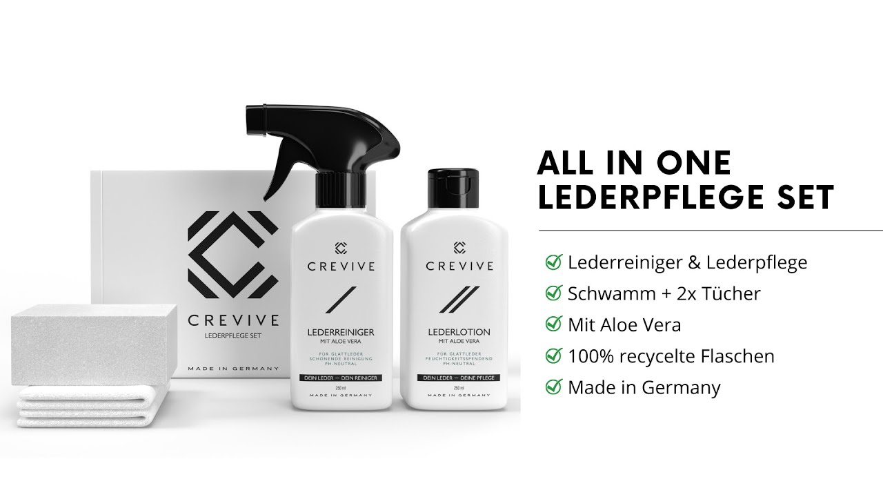 CREVIVE - Lederpflege Set f&uuml;r Sofa