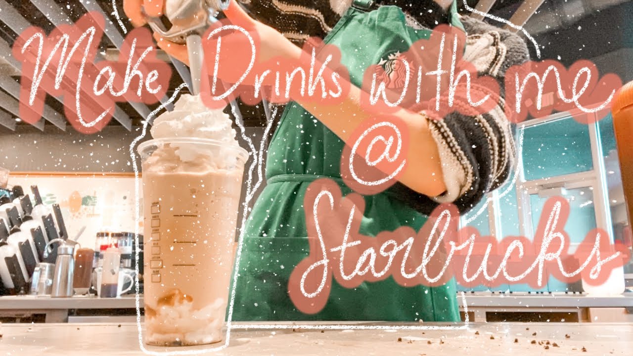MAKE DRINKS WITH ME | starbucks barista vlog!