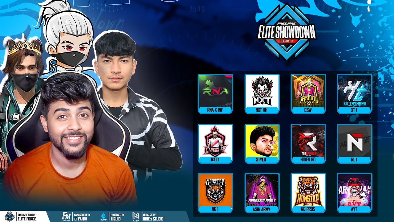 ELITE SHOWDOWN BR CUP🏆WATCH PARTY😮DAY-1😎FT. NG 1, NXT1, NXTxHH, NG PROS  - freefirelive