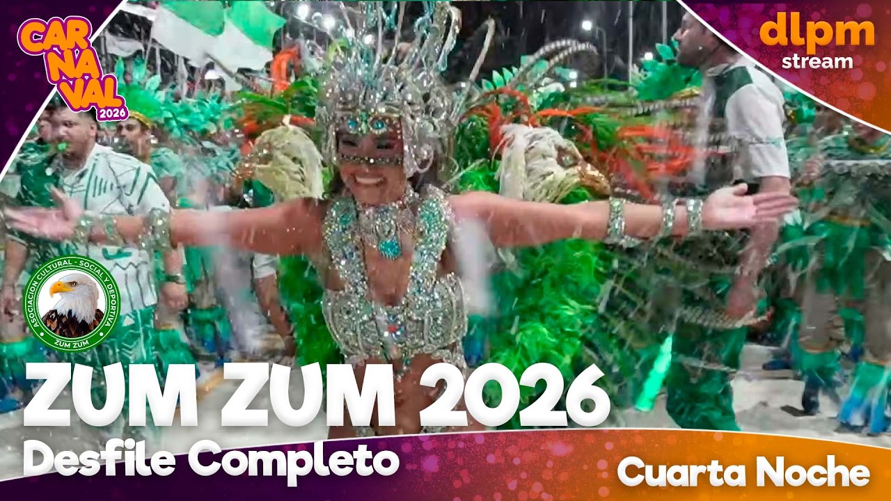 🦅 Desfile Completo Zum Zum 2026 - Cuarta Noche - Carnaval de Paso de los Libres