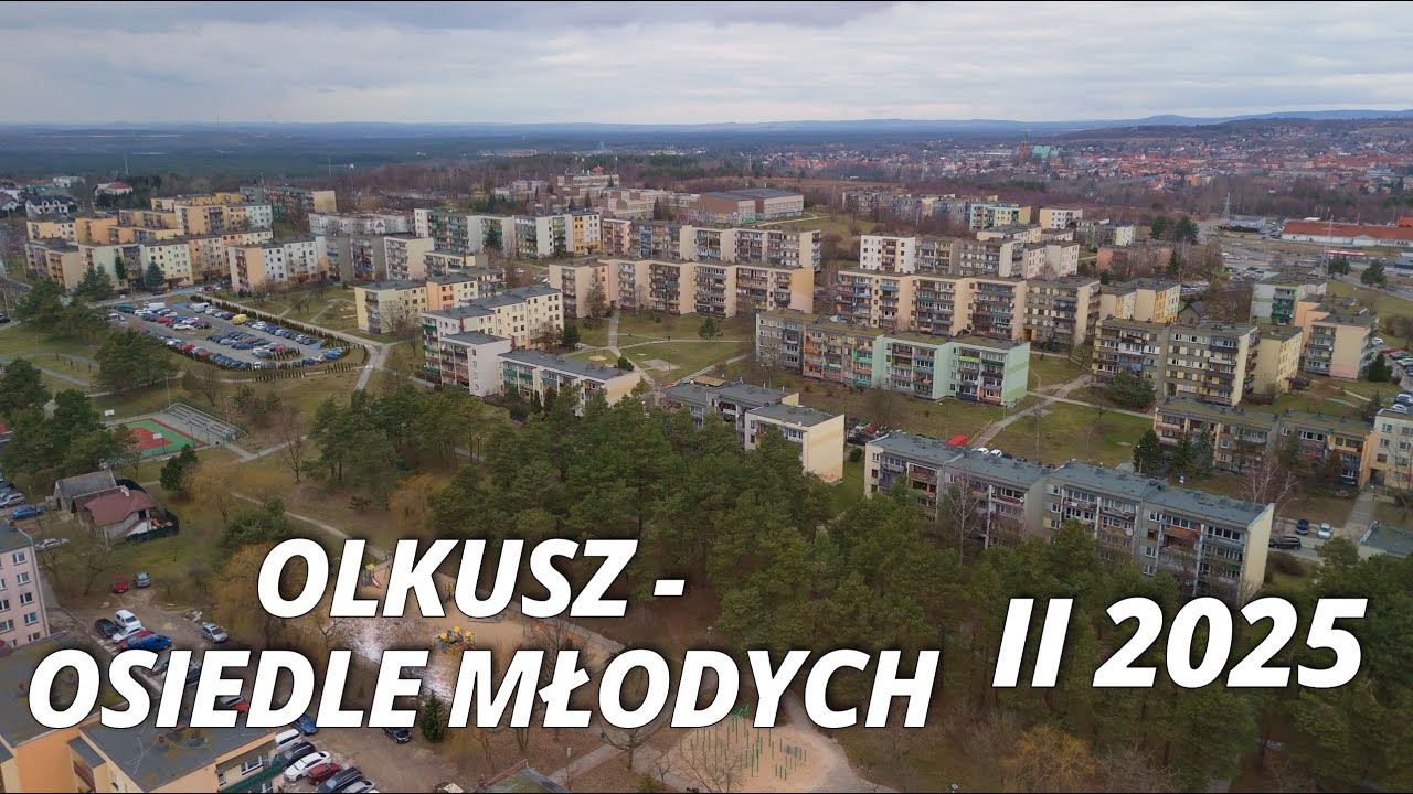 OLKUSZ z DRONA. OSIEDLE MŁODYCH z DRONA W 4K!