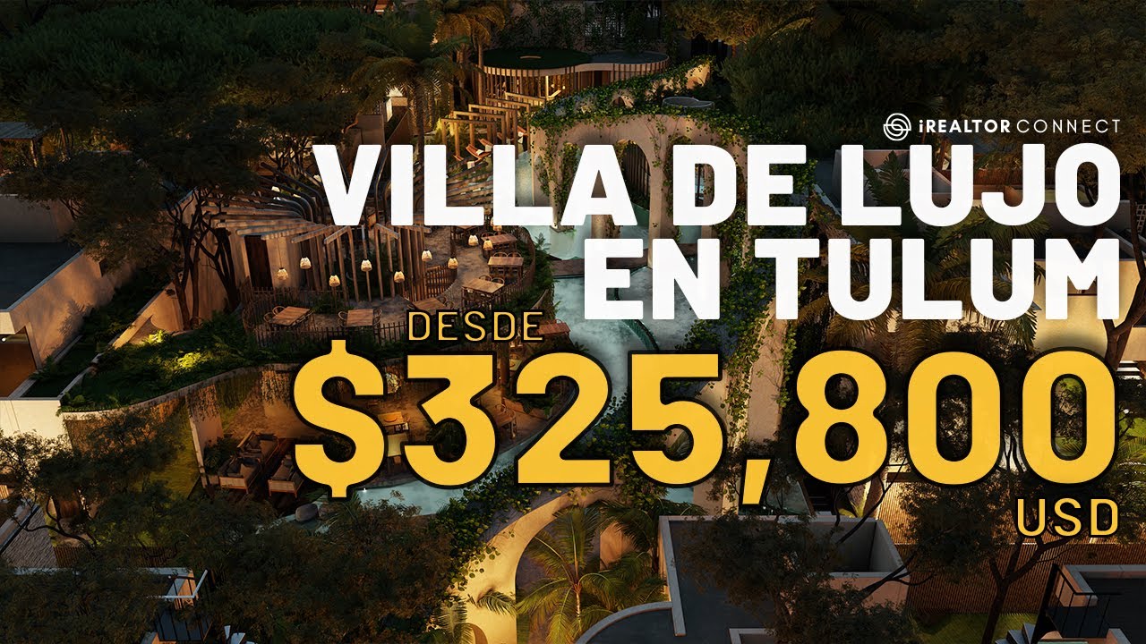 VILLA DE LUJO EN TULUM A MINUTOS DEL MAR CARIBE DESDE $325,800 USD