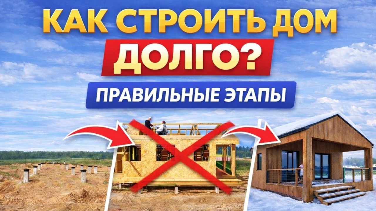 Этапы строительства дома из СИП панелей: как строить поэтапно и не терять деньги #сипдом #строюсама