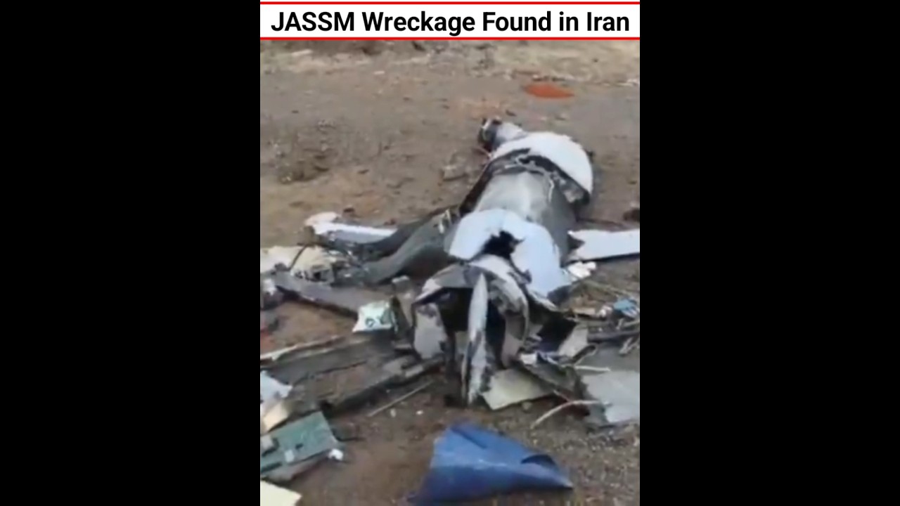 JASSM Wreckage Found in Iran #shorts