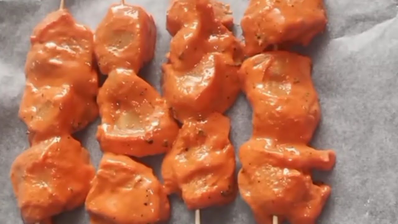 DOMÁCÍ  KUŘECÍ TIKKA KEBAB /RECEPT NA CHICKEN TIKKA KEBAB|TANDOORI CHICKEN TIKKAKuřecíTikka