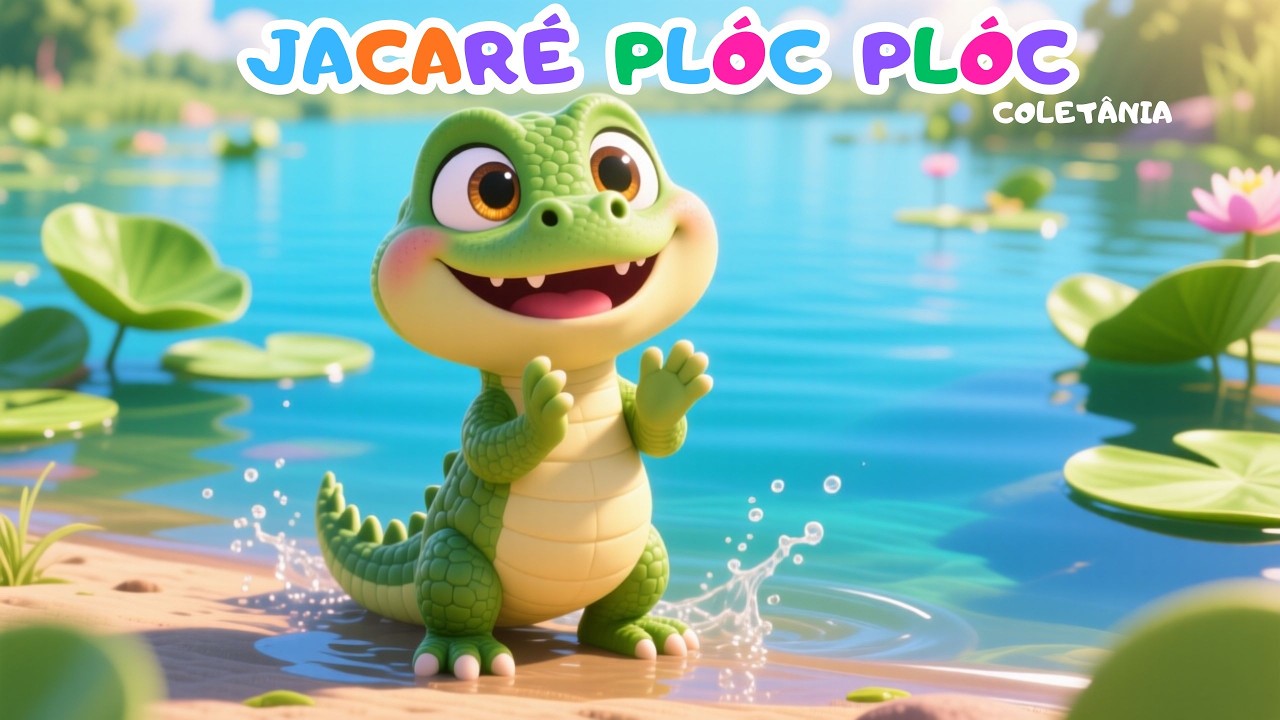 JACARÉ PLÓC PLÓC🐸 Música Infantil! | Coletânea Musical 🎶 Amiguinhos da Fazendinha 🎶 Jacaré Na Lagoa🎶