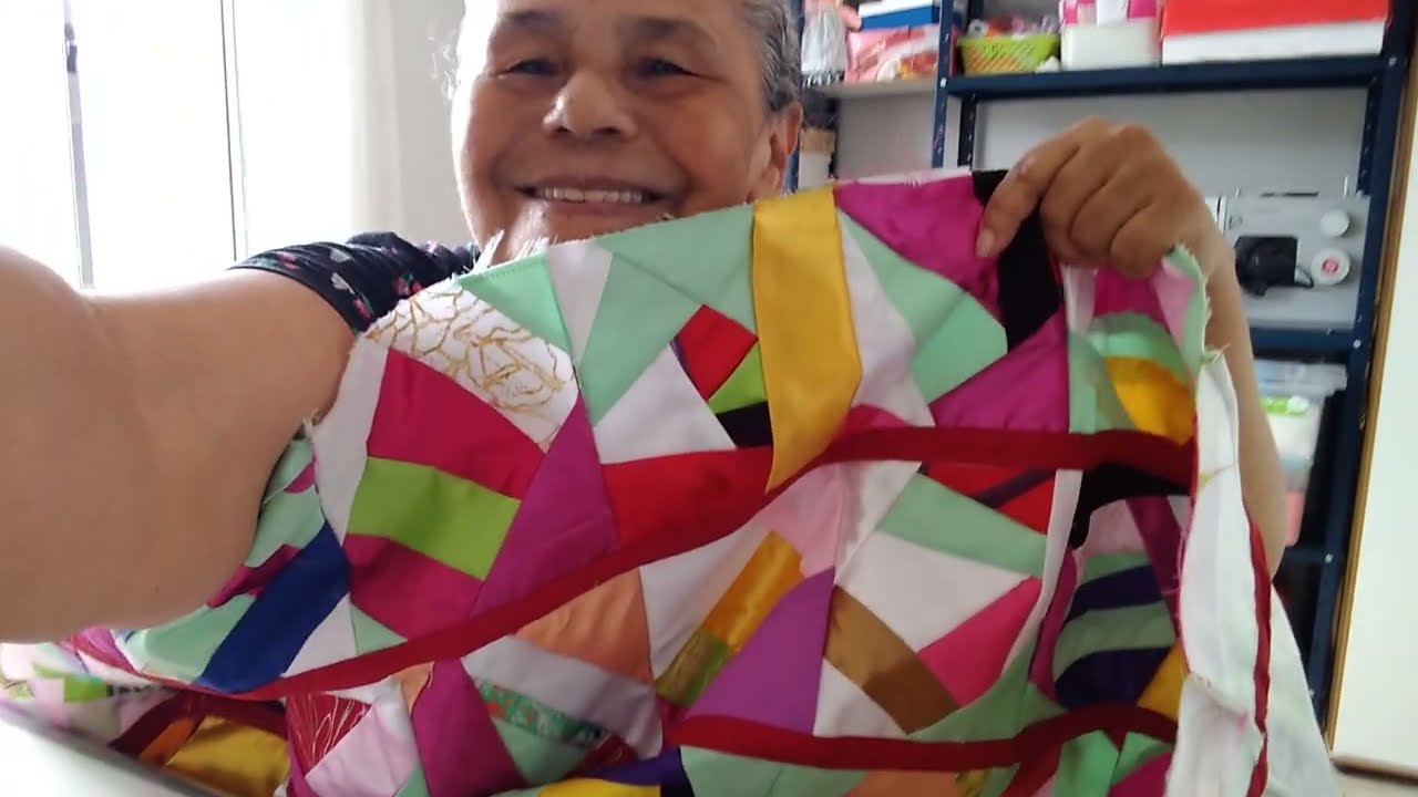 Ideia linda com retalhinho de tecidos.