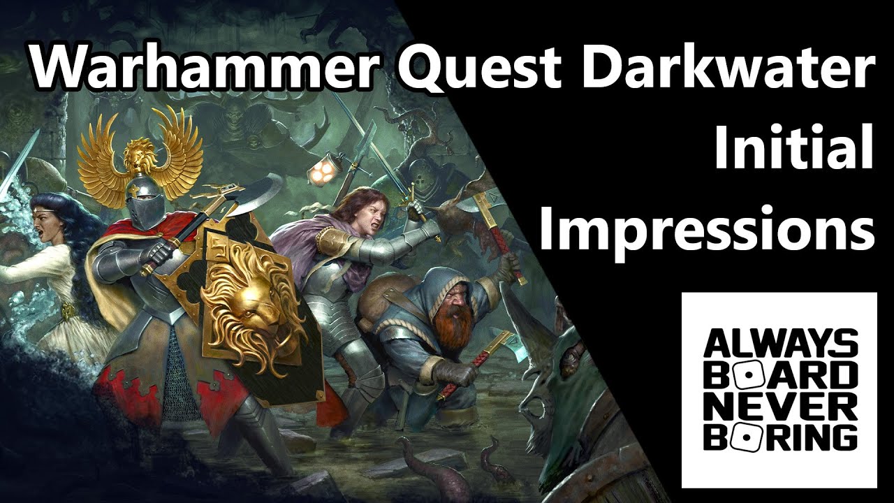 Обзор компонентов набора Warhammer Quest Darkwater: распаковка, миниатюры, секреты, первые впечат...