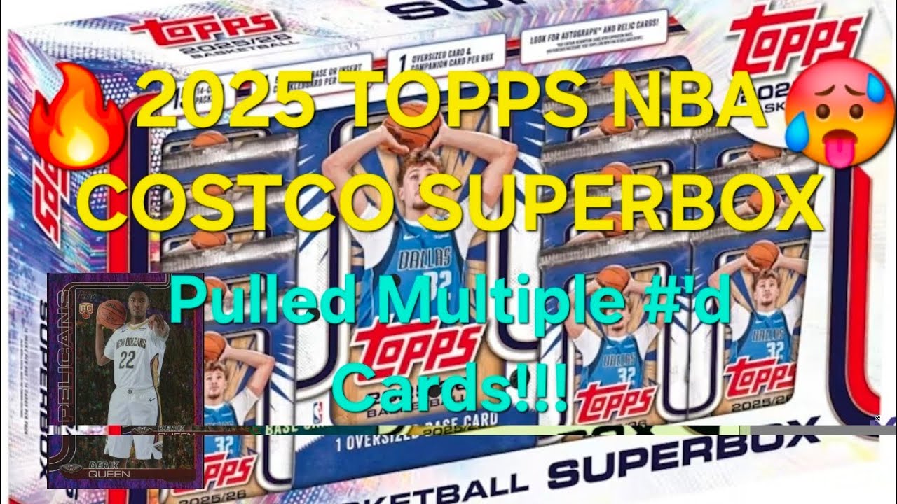 🚨 Супербокс Topps NBA 2025 года от Costco!!! Горячая новинка с множеством пронумерованных карточе...