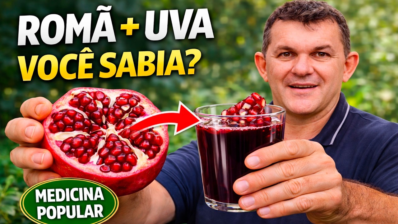 ROMÃ no SUCO de UVA: A combinação natural poderosa para imunidade, energia e saúde