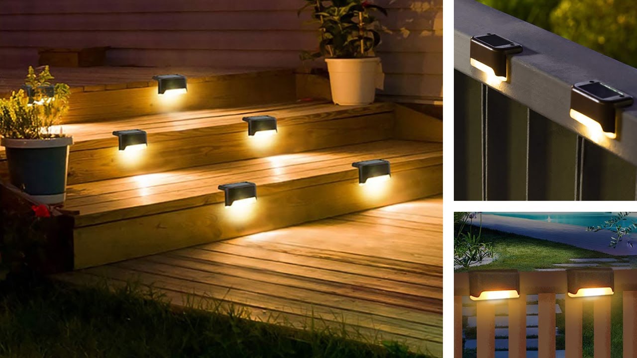 Luz Solar exterior balc&oacute;n y escaleras Pack x 4