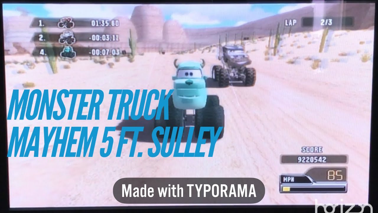 Disney Pixar Cars: Race-O-Rama Monster Truck Mayhem 5 ft. Sulley | By Game-Lection From Zav S TV
