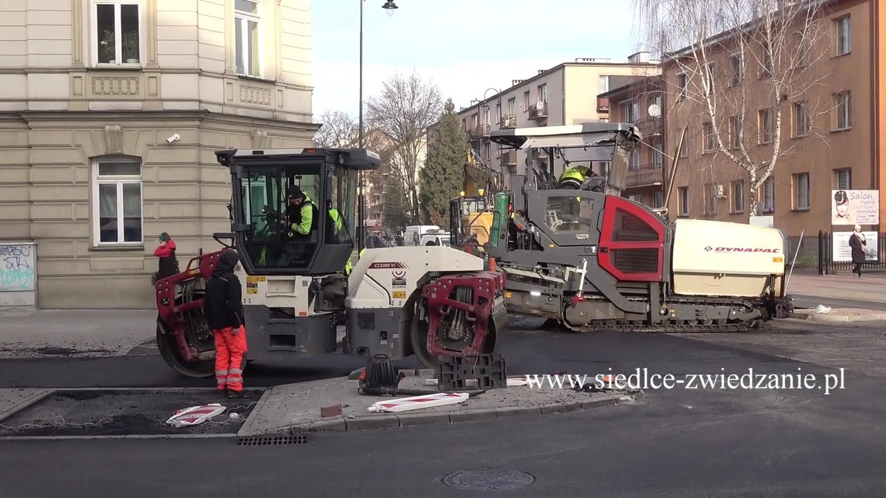 Siedlce. Remont ul  Floriańskiej. Prace końcowe.  17.12.3025r.