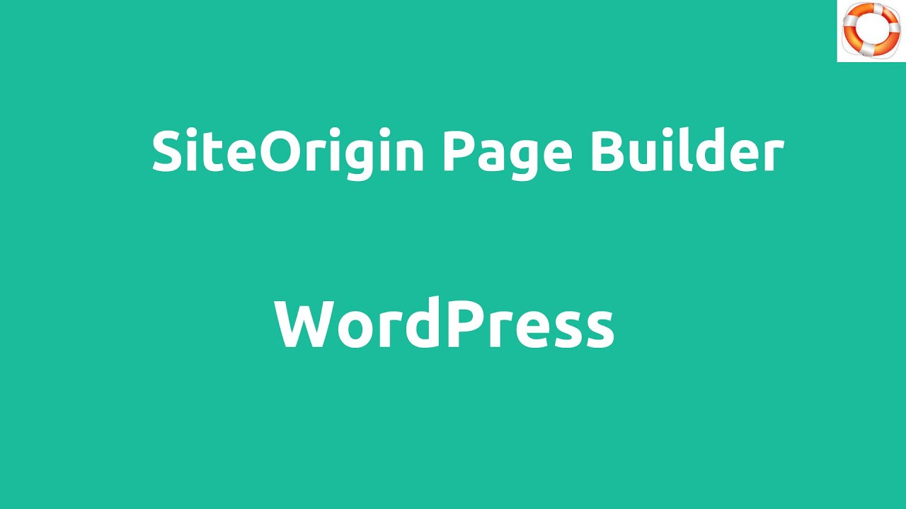 WordPress Site Origin Page Builder