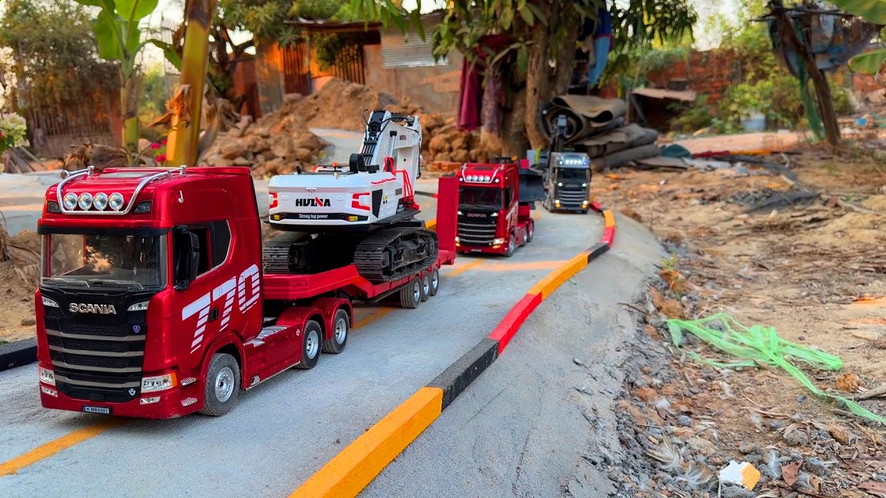 PART 6- Best Activity RC Scania 770 Transportation On The Road - Dump Trailer Scania 770 So Good